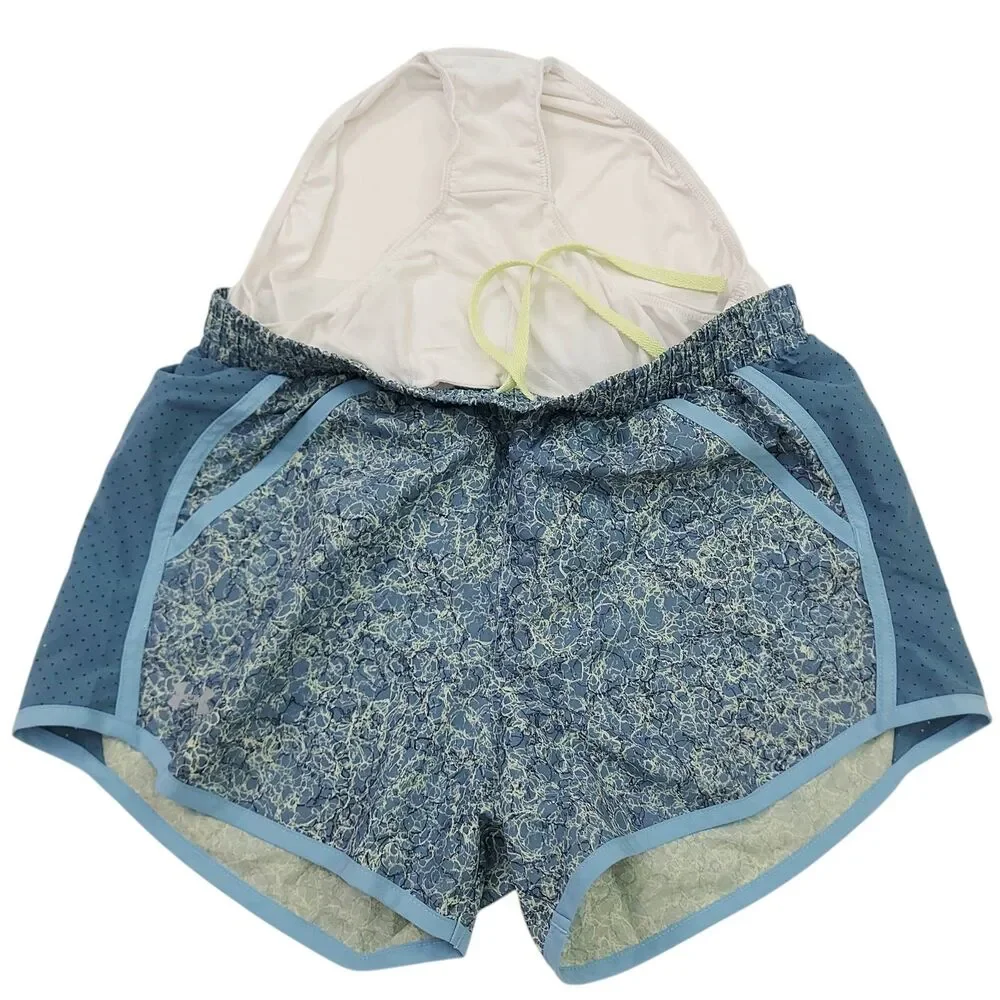 Under Armour Shorts Womens XS Blue Lined Loose Heatgear Breathable Running Gym